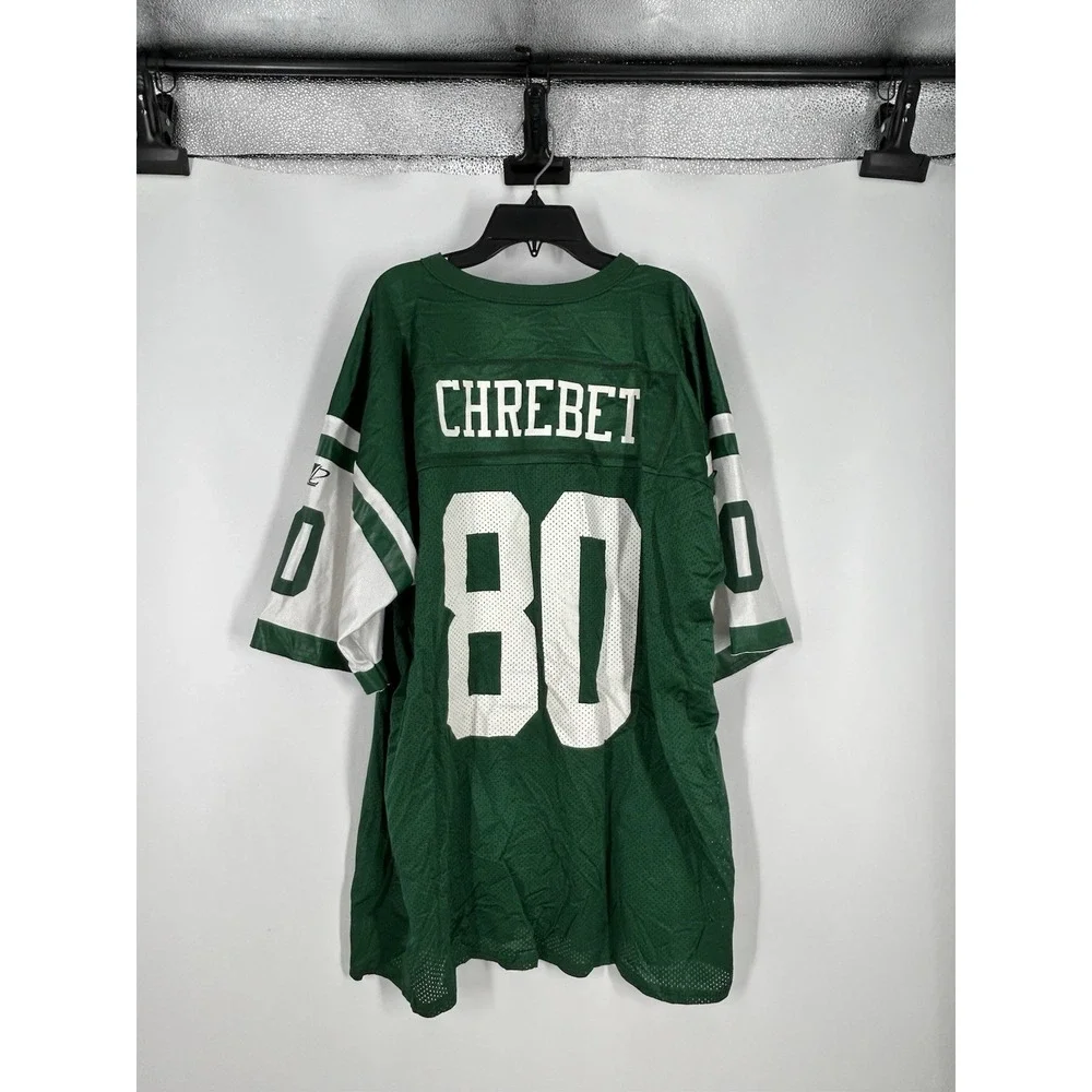 Vintage Logo‎ Athletic New York Jets Wayne Chrebet #80 Jersey Green Mens Size XL